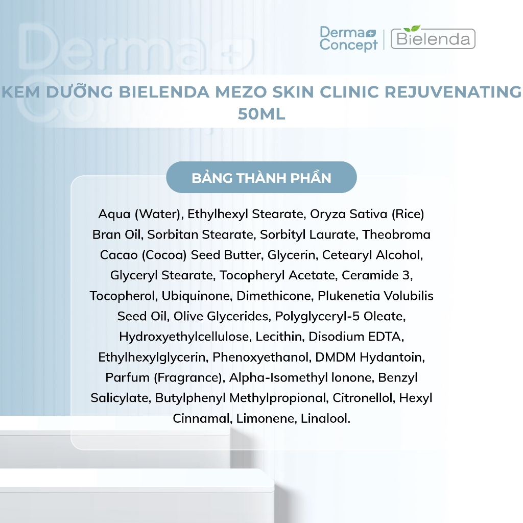 Kem dưỡng Bielenda Mezo Skin Clinic Correcting dưỡng sáng da, mờ thâm 50ml