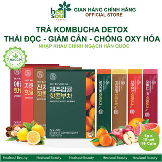 Trà Hot Kombucha Healslab Nhập Khẩu Hàn Quốc 5g x 15 gói Mix 4 Vị