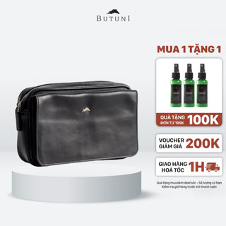 Túi xách nam, túi đeo chéo nam kết hợp đeo trước ngực butuni block messenger bag bảo hành 12 tháng