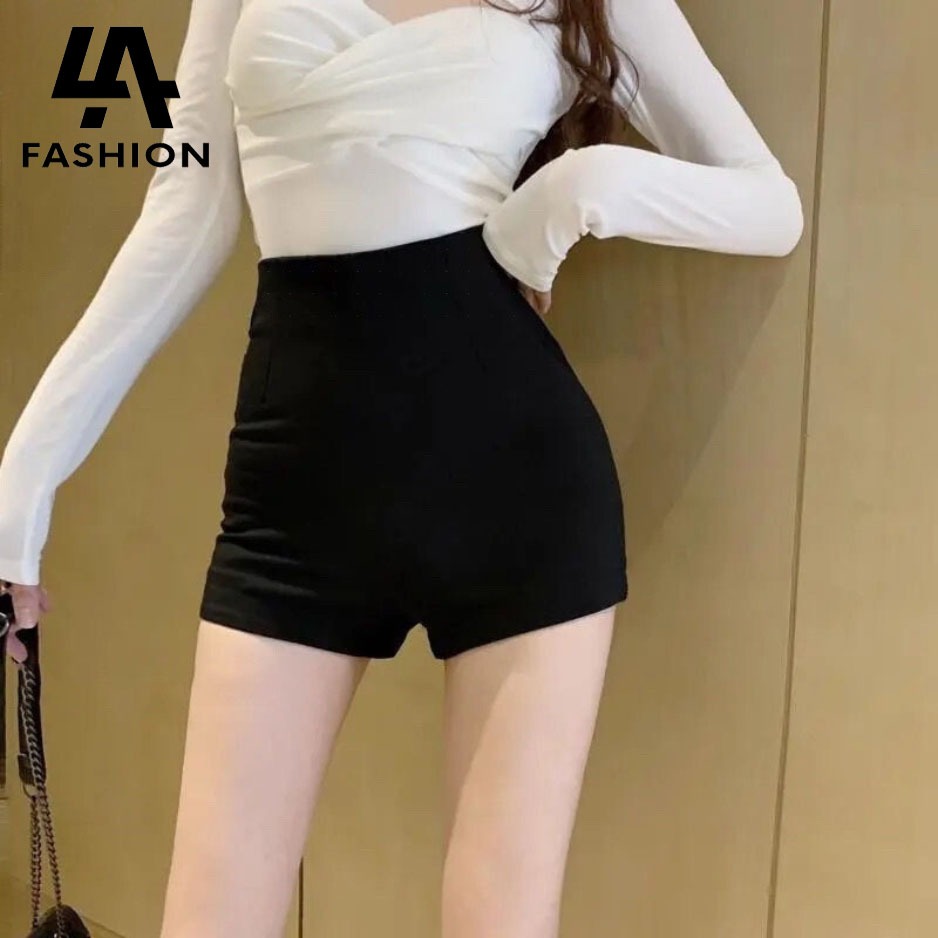 Quần short đùi nữ dance cạp cao lưng cao co dãn 4 chiều - Quần đùi cạp khoá tôn dáng cho nữ