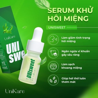 Serum thơm miệng unisweet 10ml - serum khử mùi hôi miệng giúp hơi thở thơm mát