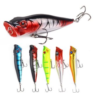 Mồi giả câu lure poper 3d , mồi câu lure thu hút cá action mạnh size 12g / 9cm