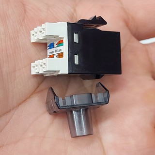 - Nhân mạng RJ45 đầu nối Modular Jack Commscope AMP CAT6 chính hãng outlet có nắp chụp