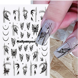 Sticker bướm 583 dán trang trí móng nail