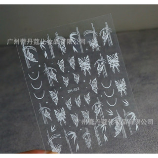 sticker bướm 583 dán trang trí móng nail
