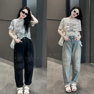 Quần jean baggy rách cào gối 2m