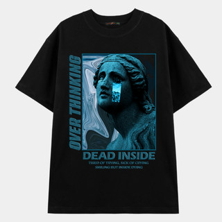 Áo thun nam nữ tay lở form rộng in hình DEAD INSIDE TT59