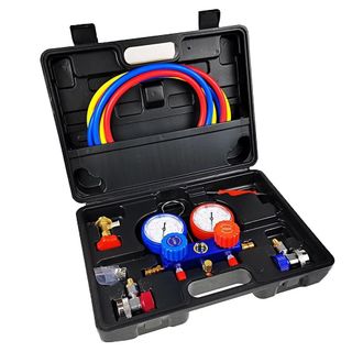 Đồng hồ nạp gas đôi, Bộ đồng hồ nạp gas máy lạnh, điều hòa ô tô chuyên dụng R12,R22,134a,410a