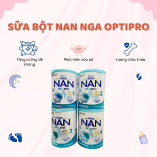 Sữa Bột Nan Nga Optipro Hỗ Trợ Tăng Cường Sức Đề Kháng Phát Triển Toàn Diện Cho Bé Số 1, 2, 3, 4 Hộp 800gr