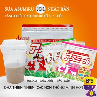 Sữa tăng chiều cao Asumiru Nhật Bản tăng chiều cao cho bé 3-16 tuổi, 180g-lifescare