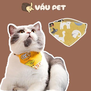 Vòng Cổ Chó Mèo, Yếm Quàng Cổ Hình Tam Giác Ngộ Nghĩnh Cho Chó Mèo Thú Cưng Vẩu Pet Shop