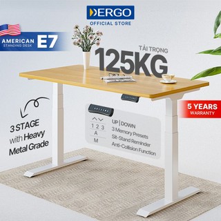 Bàn Làm Việc Đứng DERGO Flexispot (Premium Plus- 3 Stages - T Leg) - E7