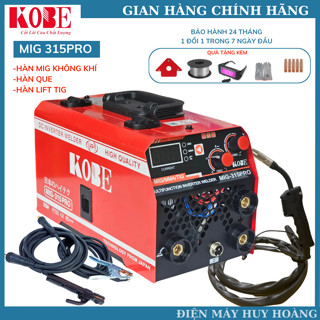 Máy hàn Mig KOBE 315 Pro 3 chức năng chuyên sử dụng gia đình và thợ - Tặng cuộn hàn 1kg