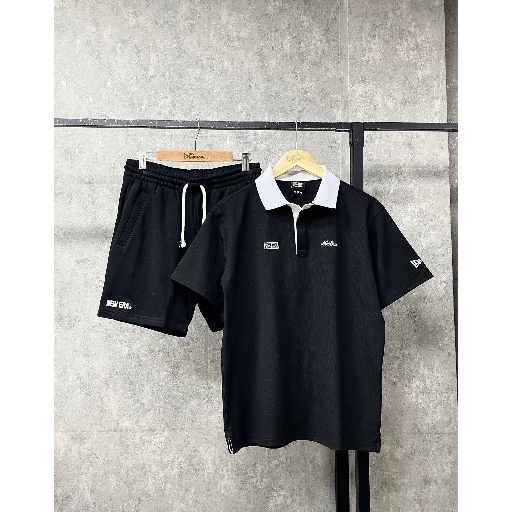 (CHÍNH HÃNG) ÁO POLO NEWERA ĐEN BASIC