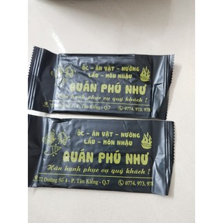 Bịch 100 khăn lạnh loại dày cao cấp, mùi thơm dịu nhẹ