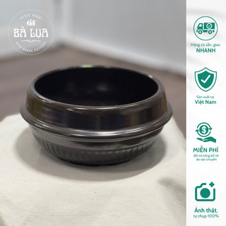 Thố đất đen Hàn quốc size 15/16/18cm nấu mỳ cay, cơm trộn, canh kim chi,… nấu trực tiếp trên bếp siêu bền