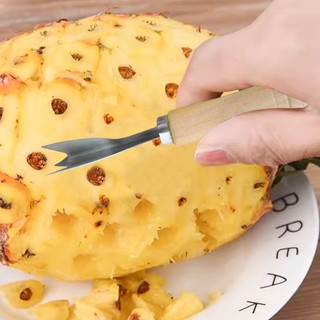 Dụng cụ gắp mắt dứa thần tốc chuôi gỗ