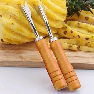 Dụng cụ gắp mắt dứa thần tốc chuôi gỗ