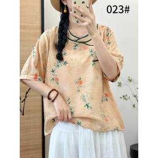 ÁO VOAN HOA CỔ TÀU