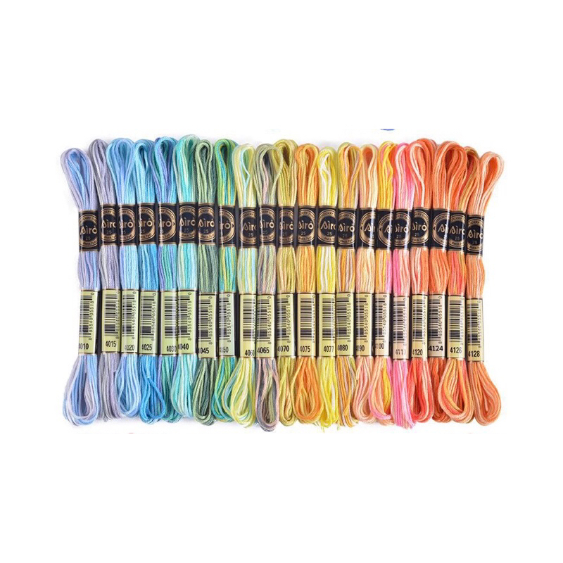 [BẢNG 2 AIRO LOANG] chỉ thêu cotton airo loang