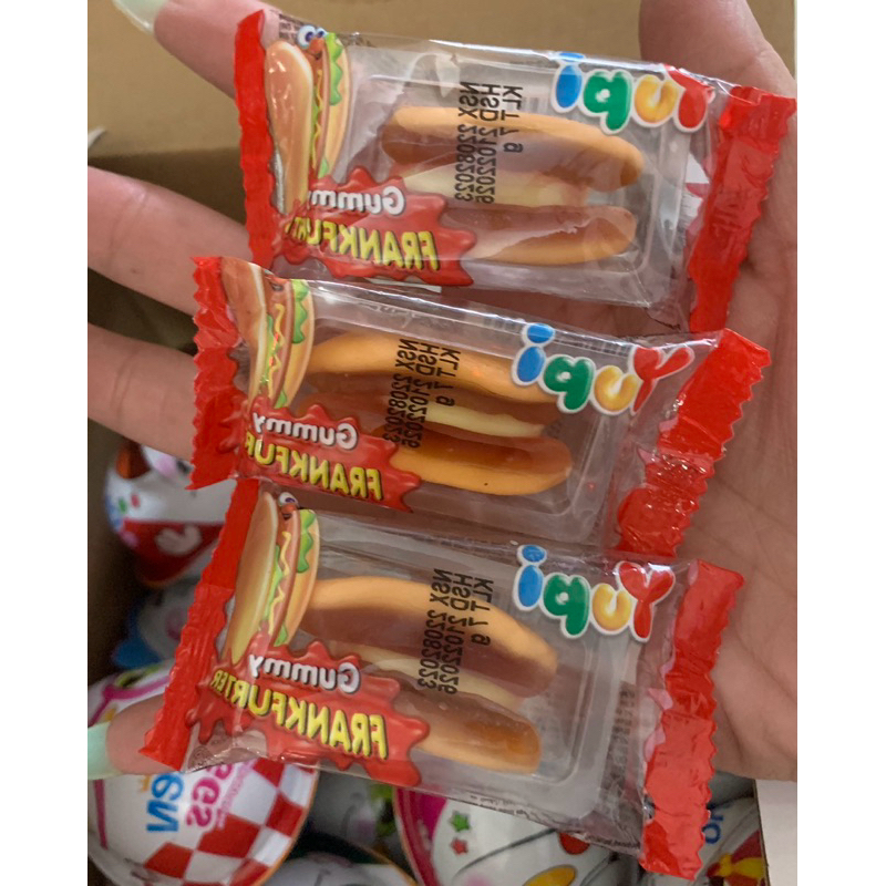 lẻ 1cai :kẹo dẻo yubi hamburger