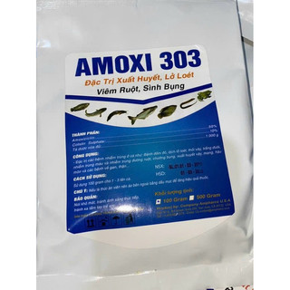 Amoxi 303 dùng cho lươn cá ếch