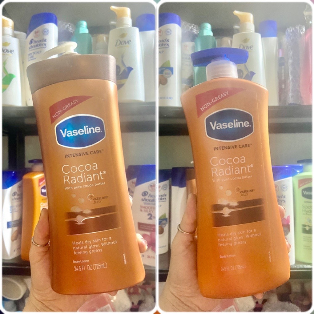 Sữa Dưỡng Thể Vaseline Cocoa Radiant With Pure Cocoa Butter Chuyên Dưỡng Ẩm Mềm Mịn Da 725ml - CHAI 