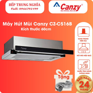 Máy hút mùi Canzy CZ-C516B / CZ-C517B 🎁 TẶNG KÈM ỐNG BẠC. Hút mùi âm tủ bếp cao cấp 60cm và 70cm