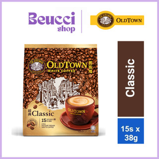 Cà phê oldtown white coffee malaysia vị truyền thống- old town white coffee classic 38g x 15 gói - beucci shop