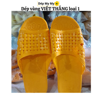 Dép tổ ong vàng nam nữ trẻ em VIỆT THẮNG(loại 1) đi trong nhà đi làm chống trơn trượt