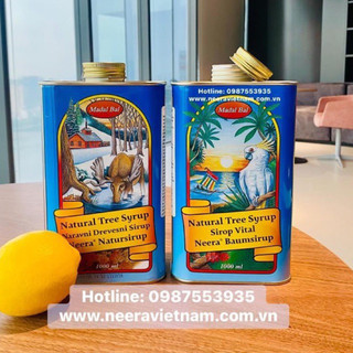 Combo 2 hộp siro detox neera madal bal natural tree syrup 1 lit hsd2025