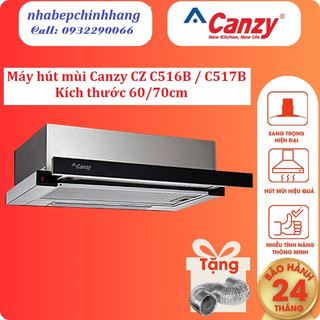 Máy hút mùi canzy cz c516b và cz c517b hút mùi âm tủ bếp cao cấp 600mm / 700mm