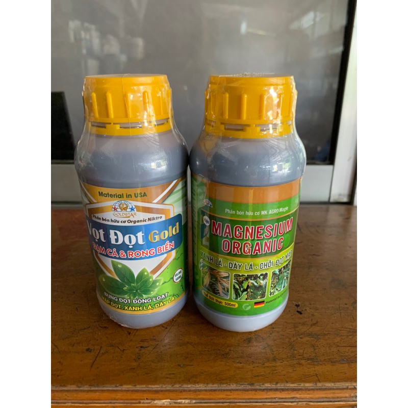combo kéo đọt xanh lá 500ml ( Vọt đọt Gold + magie hữu cơ )