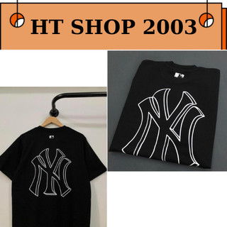 Áo thun mlb nam nữ, áo phông tay lỡ hình in nam nữ kiểu dáng trẻ trung basic chất liệu vải cotton 100%