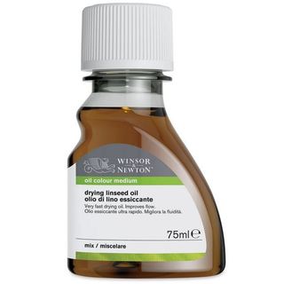 Dầu lanh winsor & newton drying linseed oil chai 75ml dùng cho sơn dầu