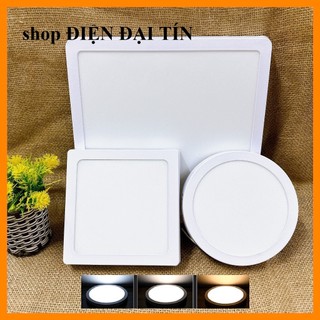 ĐÈN LED ỐP TRẦN NỔI 12W-18W-24W. SÁNG 3 CHẾ ĐỘ( ánh sáng đổi TRẮNG-VÀNG TRUNG TÍNH- VÀNG sau mỗi lần tắt mở)