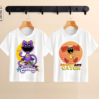  Áo Thun Poppy Playtime 3 In Hình Catnap x Dogday Smiling Critters dễ thương bé trai bé gái 