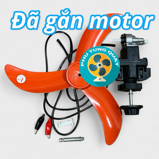 Bộ đầu quạt 12v kèm cánh b4 (như hình) có chổi than - động cơ quạt gió 12v phụ tùng quạt