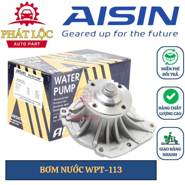 Bơm nước làm mát động cơ máy dầu Aisin phù hợp với Fortuner 2004-2016, Hilux 2004-2016 ( Aisin chính