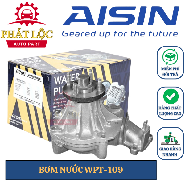 Bơm nước làm mát động cơ máy dầu Aisin phù hợp với Fortuner 2004-2016, máy dầu Hilux 2004-2016 ( Ais