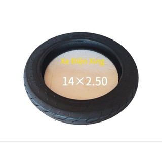 Lốp không săm 14×2.50(64-254)  xe đạp điện xe máy điện 14inches Phù hợp với các mẫu xe cỡ lốp 14X2.50, phụ kiện xe điện