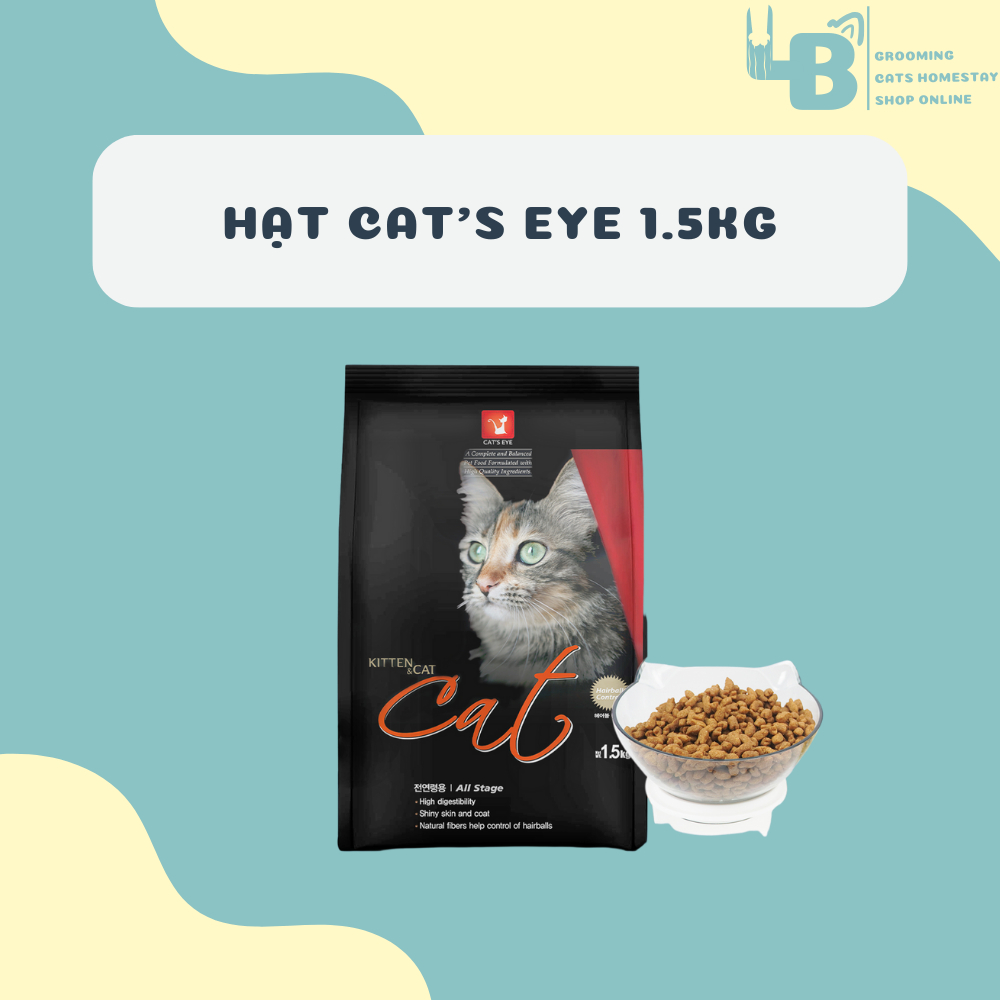[1.5kg] Hạt CAT'S EYE dành cho mèo mọi lứa tuổi