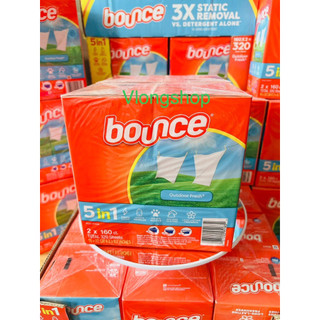 Hộp giấy thơm quần áo Bounce Renewing Freshness (160 tờ ) của Mỹ