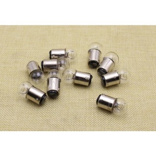 Hộp 10 bóng đèn xi nhan, đèn phanh ô tô, xe máy, 24v 10w, r10w, ba15s, bóng 1 chân