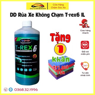 Dung dịch rửa xe không chạm - nước rửa xe ô tô - xe máy Ekokemika T-rex6 1L