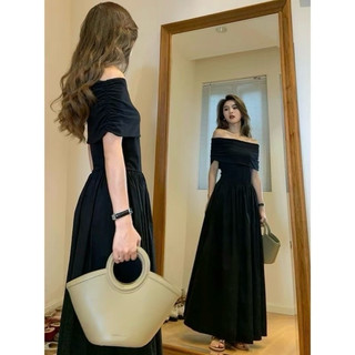 Đầm trễ vai dáng dài chiết eo tôn dáng bigsize