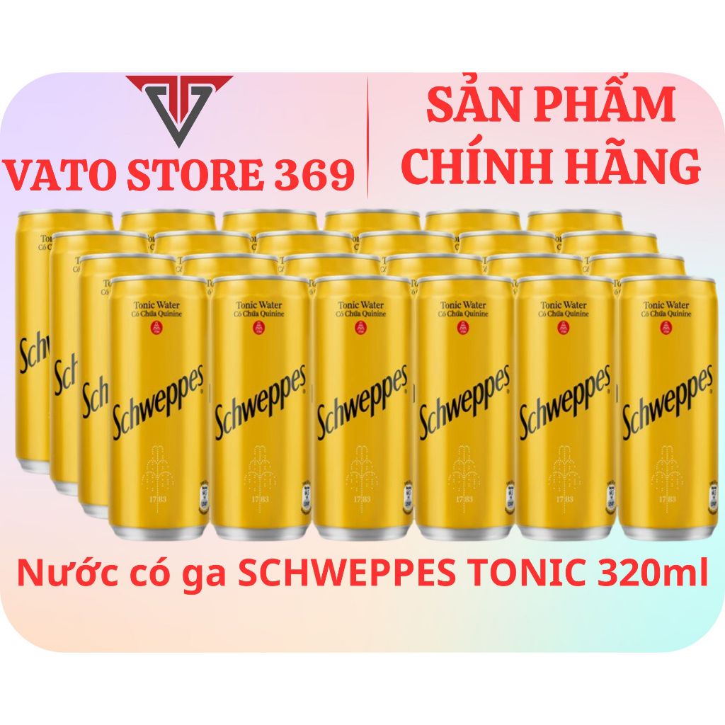 Nước soda SCHWEPPES tonic lon 320ml