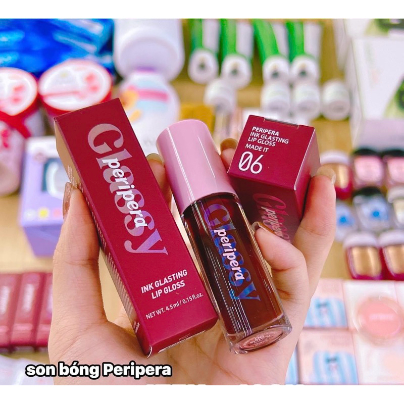 [AUTH 100%] SON TINT PERIPERA BÓNG NHẸ INK GLASTING LIP GLOSS #06 MADE IT