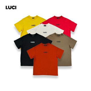 áo thun Unisex form BOXY " L-U-C-I " - LUCI