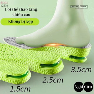  Lót giày thể thao tăng chiều cao siêu êm KATA,lót PU đệm không khí thấm mồ hôi 12539 